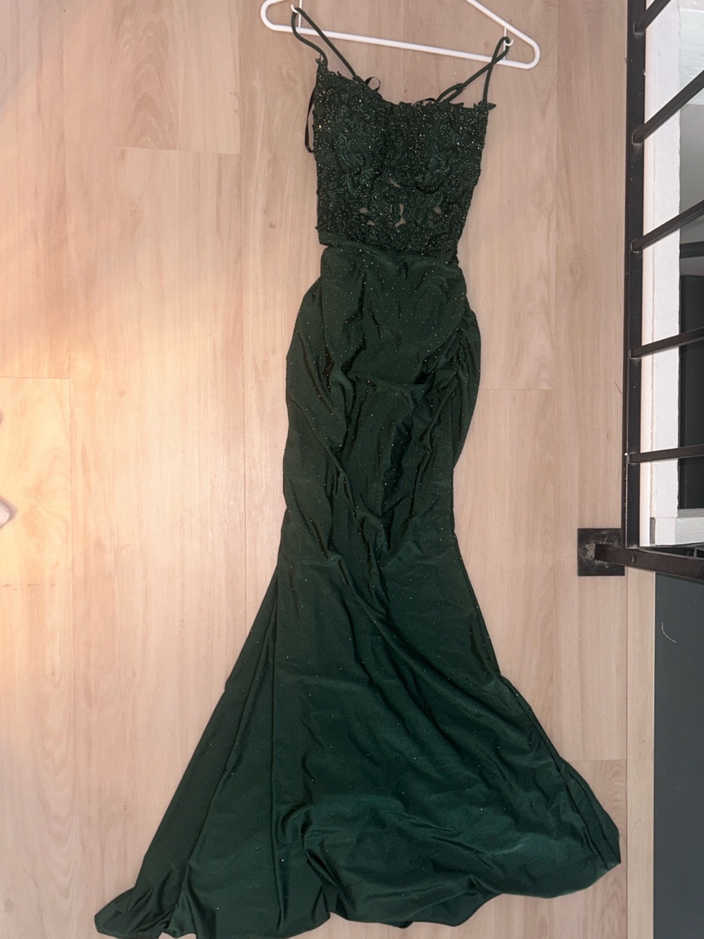 Alyce Paris Emerald Green Beaded prom Gown